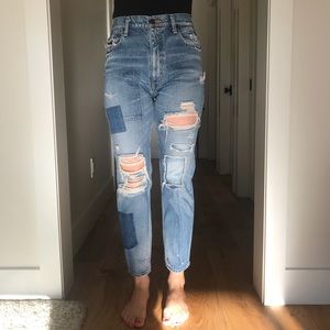 Moussy Patchwork Denim Size 27